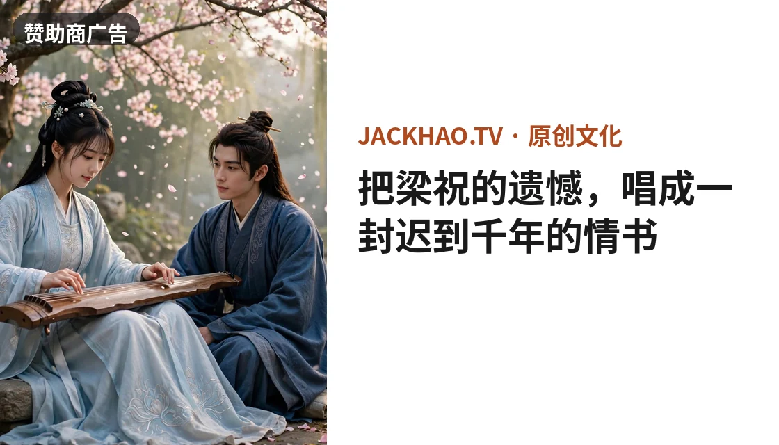 把梁祝的遗憾，唱成一封迟到千年的情书